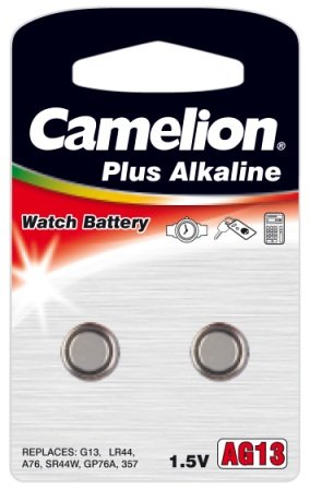 Camelion Knopfzelle AG 13 LR44 2-er