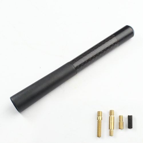 Black 4.7" Antenna Aerial Short Carbon Fiber Look Bee Sting Universal for Suzuki