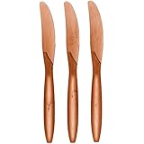 Amscan Big Party Pack 100 Count Mid Weight Plastic Knives, Brown