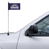 MLB Colorado Rockies 4" x 5.5" Purple Antenna Flag