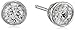 Amazon Essentials Plated Sterling Silver Swarovski Zirconia Bezel-Set Stud Earrings, (previously Amazon Collection)