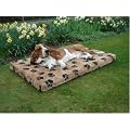 ExtraComfort Large Orthopaedic Memory Foam Dog Bed In Faux Fur/Pawprint 7cm (3 inches) Deep