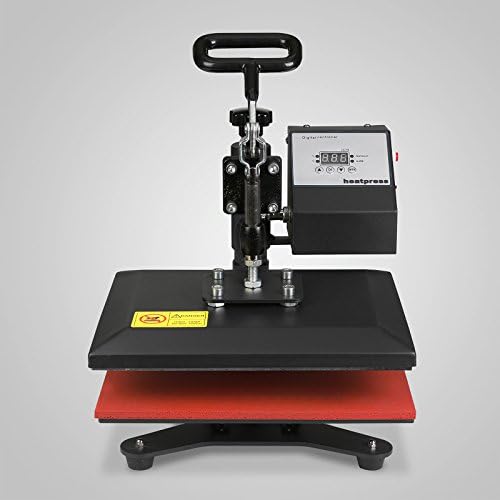 MaxProDealUS 12x10 Heat Press Transfer 12 X 10 Printing HP230-B Transfer T-Shirt/Plate Versatile Operate LCD Timer Rigid Steel Frame Swing-Away Design Sublimation Swing-Away Design Rigid Steel Frame
