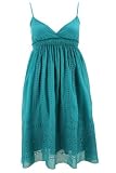 COTTON SILK VOILE EMBROIDERED DRESS