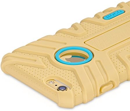 iPhone 6 Case, Honeycase Transformer Armor Series Shockproof & Drop Resistance [Logo Cut-Out] Hybrid Anti-slip [Perfect-Fit] Soft Silicone Case Cover for iPhone 6 (4.7-inch) -[Lifetime Warranty] (Creamy Beige)