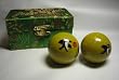 Blue Metal Balls Ancient Chinese Ball Exercise Yellow Penguin