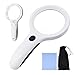 KARE AND KIND 8 LED Handheld Magnifying Glass with dual glass - 2.5X and 8X Magnification Power - Ergonomically Designed Handle - For Senior Reading, Hobbies and Crafts, Computer Repair and Jewelry