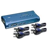 Trendnet TK-407K 4-Port USB KVM Switch Kit.