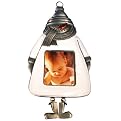 Metallic Snowman LCD Ornament - 1.8"