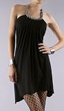 LAWRE Beaded Halter Mini Dress