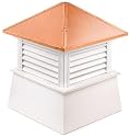 40" Handcrafted "Kingston" Copper Roof Vinyl Cupola