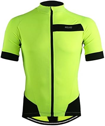 DIDE Men's Cycling Jersey Breathable Quick Dry Zipped Short Sleeve Shirts