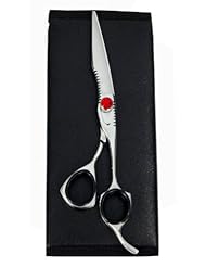 Beauty: ZZZRT ZD-5567 6" New Polish High Quality J2 Japanese Steel Professional Razor Edge Titanium Hairdressing Scissor Shear With Red Diamonds Screw + FREE Scissor Pouch & Free Scissor Pouch - ZZZRT traders
