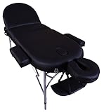 Massage Imperial Professional Lightweight Black Consort Aluminium Portable Massage Table Couch 7cm/3