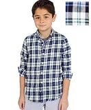 American Apparel Youth Flannel Long Sleeve Button-Up Shirt