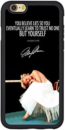 Marilyn Monroe Iphone 6 Case,Marilyn Monroe Quotes Cover for Iphone 6/6s 4.7 Inches TPU Case