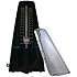 Mechanical Metronome in Black for Piano, Guitar, Drums, Violin, Bass and Other Musical Instruments