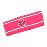 Notre Dame Fighting Irish NCAA Women's Pink Two Stripe Headband