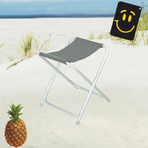 Camping-Hocker Aluminium, Fb. anthrazit