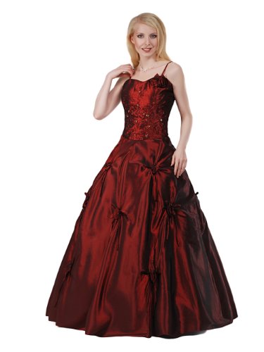 Envie/Paris – 1003 JOVANNA Abendkleid Ballkleid 2-teilig Weinrot 38-52