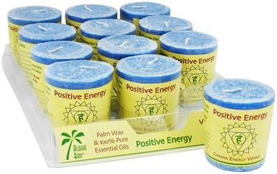 New - Aloha Bay Chakra Votive Candle - Positive Energy - Case of 12 - 2 oz