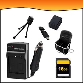 Essential Accessory Bundle Combo Kit for Canon VIXIA HF M50, HF M500, HF M52, HF R30, HF R300, HF R32 Full HD Camcorders includes (BP 727 Battery Pack, BP 727 Charger, 16GB SD Memory Card, Carrying Case, USB SD Card Reader, Mini Tripod)