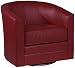 Keller Scarlet Bonded Leather Swivel Tub Chair