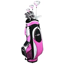 Buy Golf Girl MR150 Golf Girl FWS2 LADY LEFTY Pink Hybrid Club Set & Cart Bag