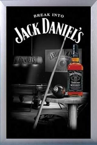Jack Daniels Poster und Alu-Rahmen