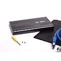 BIGtec Aluminium USB 3.0 High Speed externes Festplattengeh�use 6,35cm (2,5") f�r SATA, schwarz