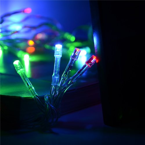 Winstech Guirlande lumineuse à piles 30 LED pour mariages, Noël, réceptions, etc.Multicolore