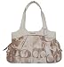 Authentic Coach Lexi Optic Signature Sateen Satchel Bag 18826 Ivory