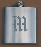 Personalized Stainless Flask Groomsman Best Man Wedding Gift from Stuart James