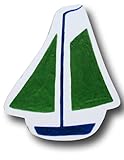 One World - Sailboat Drawer Pull - Green