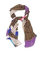 Fendi Bufanda (Marrón / Morado)