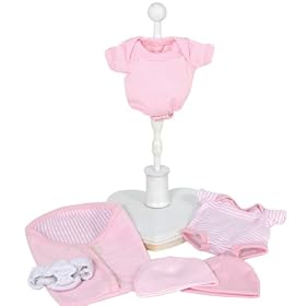 Berenguer Dolls Pink Stripe Onsies Assortment - For 13-14 Inch Dolls by Berenguer Dolls