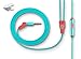 JLab Audio NEON Metal in-Ear Earbuds with Universal Mic for iPhone & Android, Guaranteed for Life - Coral/Teal