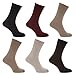 Universal Textiles Mens Stay Up Non Elastic Diabetic Socks (Pack Of 6)