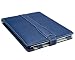 M-Edge Platform Genuine Leather Kindle Jacket (Fits 6" Display, Latest Generation Kindle), Pebbled Navy Blue