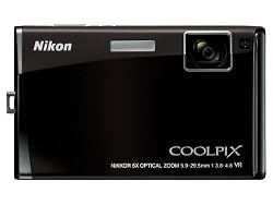 Nikon Coolpix S60 10MP Digital Camera with 5x Optical Vibration Reduction (VR) Zoom (Espresso Black)