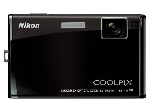 Nikon Coolpix S60 10MP Digital Camera with 5x Optical Vibration Reduction (VR) Zoom (Espresso Black)