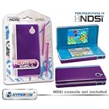 New Dsi Hyperkin Aluminum Case With 2 Stylus Kit Purple Protects Dsi From Drops Bumps Scratches