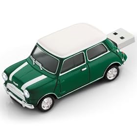 �O���[���n�E�X MINI Cooper�^ USB�t���b�V�������� 4GB �O���[�� UFDMC-4GG