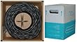 CAT5E, CMXF Outdoor / Direct Burial Gel-Filled, 350MHz, Solid, 24 AWG, Black, 1000 ft, Pullbox