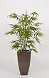 Artificial Black Bamboo Floor Plant in Zinc