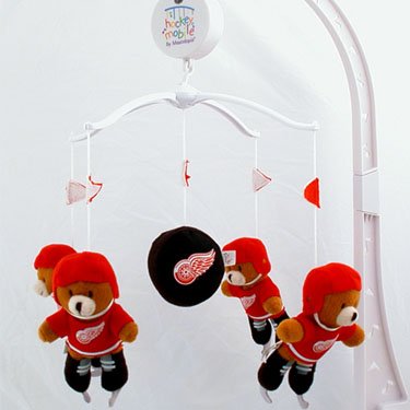 Detroit RED WINGS NHL Infant BABY MOBILE Shower Gift Etc