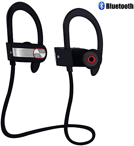 Bluetooth Headphones, ADiPROD Wireless Headsets Sports Earphones In-Ear Stereo For Iphone Samsung LG HTC Ipad Tablet PC Handfree MIC Bass (Q7-Silver)