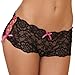 LoveFifi Women's Crotchless Cutie Bootie Short Panty Regular and Plus