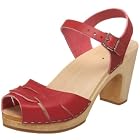 swedish hasbeens Women's Peep Toe Super High Ankle Strap Sandal