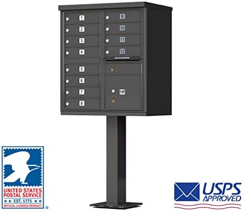 Florence Mailboxes 1570 Cluster Box Unit (12 Box Unit) Finish: Dark Bronze Pebble